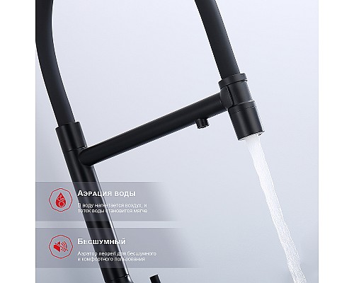 Смеситель для кухни Raglo R81.63.06 Черный матовый