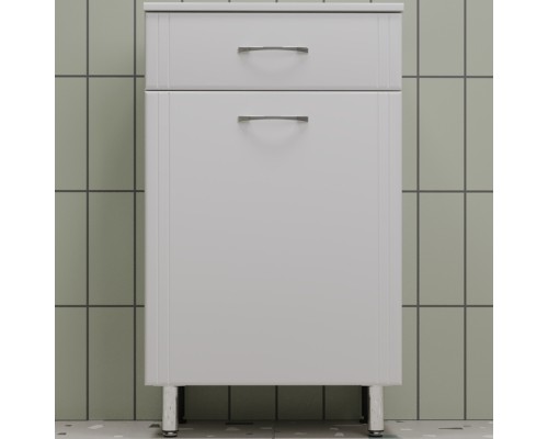 Комод Style Line Эко Стандарт ТН 50 АА00-000042 с бельевой корзиной Белый глянцевый