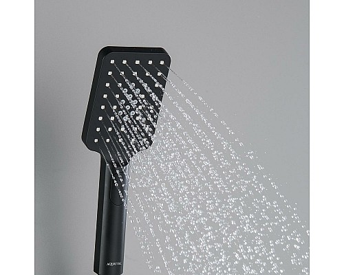 Ручной душ Aquatek Лира Select 80 3 jet AQ2005MB Черный матовый