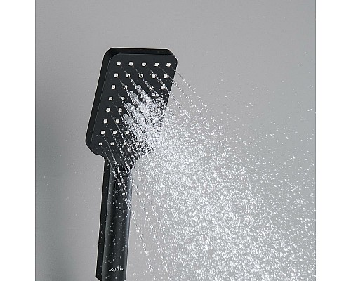 Ручной душ Aquatek Лира Select 80 3 jet AQ2005MB Черный матовый