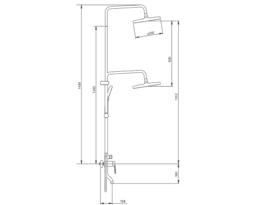Душевая система Splenka S50.24 Хром