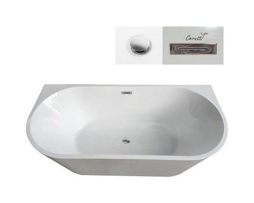 Акриловая ванна Ceruttispa Vettore W 170x75 CT9345 без гидромассажа