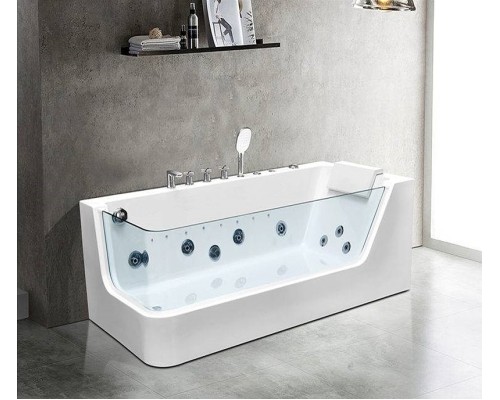 Акриловая ванна Ceruttispa 170x80 R 9948 с гидромассажем