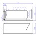 Акриловая ванна Ceruttispa 170x80 R 9948 с гидромассажем
