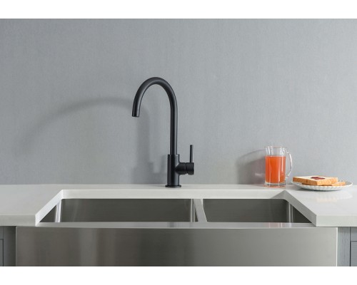 Смеситель для кухни Aquatek Европа AQ1382MB Черный матовый