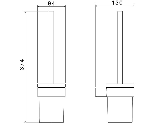 Ершик для унитаза Aquatek Лира AQ4410CR Хром