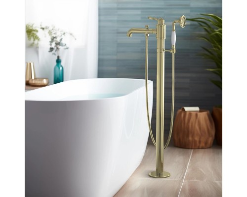 Смеситель для ванны Aquatek Классик AQ1545PG Полированное золото