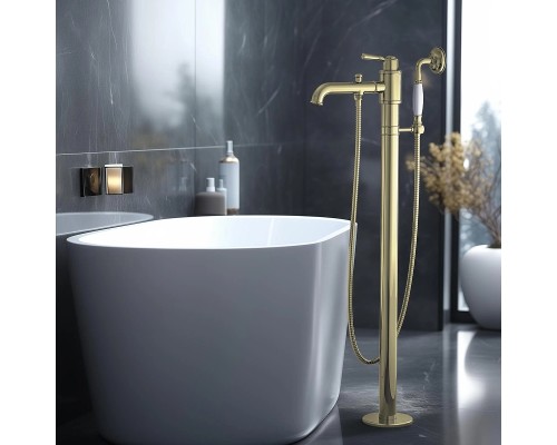 Смеситель для ванны Aquatek Классик AQ1545PG Полированное золото