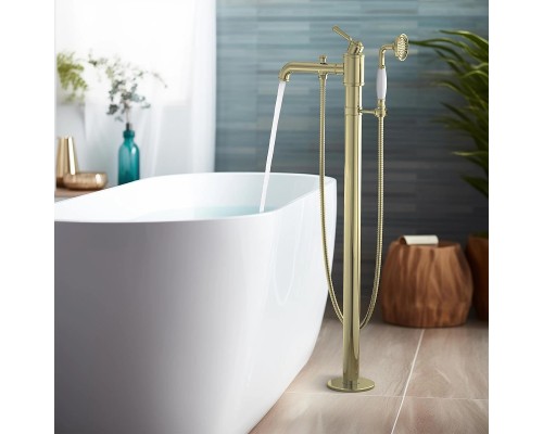 Смеситель для ванны Aquatek Классик AQ1545PG Полированное золото