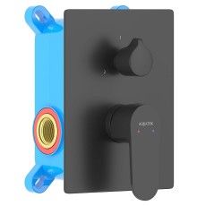 Смеситель для душа Aquatek Оберон Черный матовый