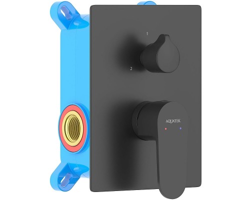 Смеситель для душа Aquatek Оберон AQ1246MB Черный матовый