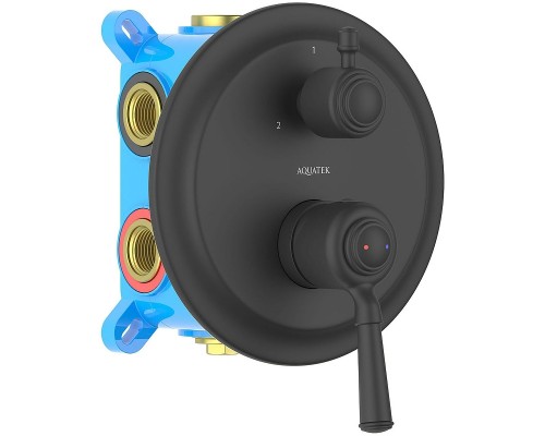 Смеситель для душа Aquatek Классик AQ1547MB Черный матовый