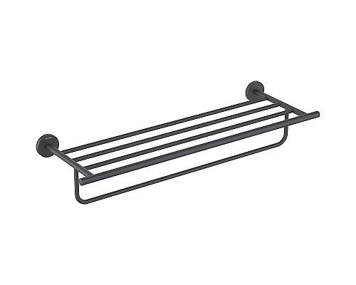 Полка для полотенец Aquatek Оберон AQ4215MB Черная матовая
