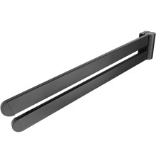 Полотенцедержатель Altasan Лотос ЛТ61ЧМ двойной поворотный Черный матовый