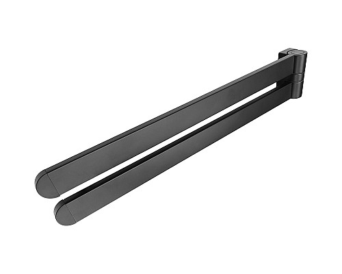 Полотенцедержатель Altasan Лотос ЛТ61ЧМ двойной поворотный Черный матовый