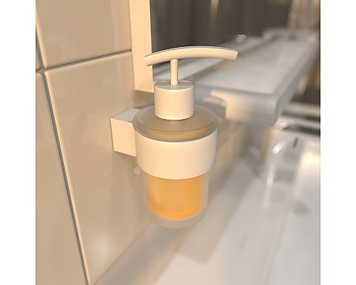 Дозатор для жидкого мыла Altasan Лотос ЛТ80БМ Белый матовый