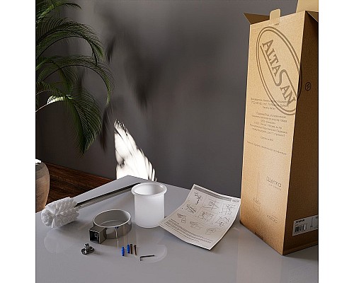 Ершик для унитаза Altasan Лотос ЛТ90Х Хром