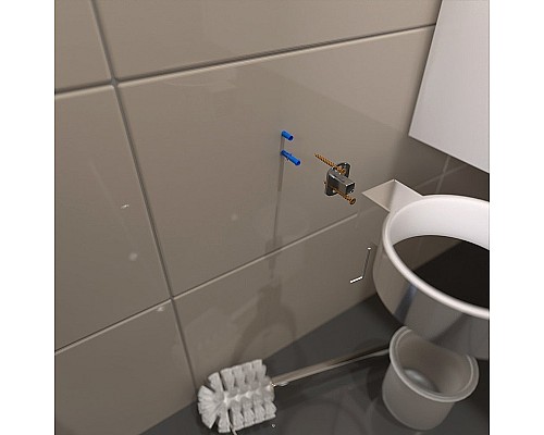 Ершик для унитаза Altasan Лотос ЛТ90Х Хром