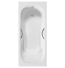 Чугунная ванна Delice Malibu 140x75 DLR230628R с отверстиями под ручки без антискользящего покрытия