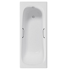 Чугунная ванна Delice Continental 160x70 DLR230626R с отверстиями под ручки без антискользящего покрытия