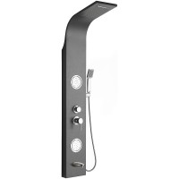 Душевая панель Ceruttispa Twin BS CT9986 с гидромассажем Хром