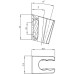 Держатель ручного душа Iddis Optima Home Хром матовый