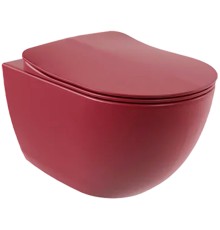 Унитаз Creavit Free FE322-11BR00E-0000 подвесной Берри матовый без сиденья