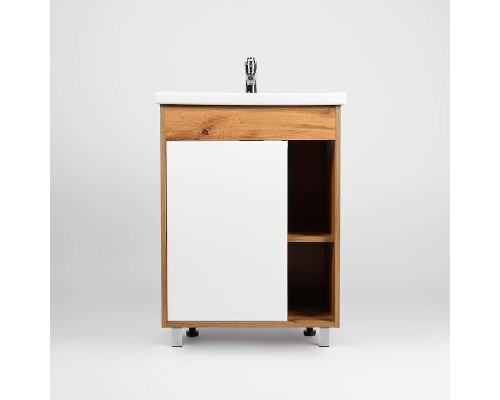 Тумба под раковину VIANT Бостон 60 Белая Дуб Вотан