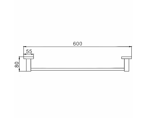 Полотенцедержатель Haiba HB8901 Черный матовый