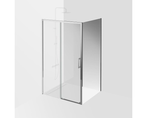 Душевая стенка Kerama Marazzi Vetro 100 VE.100.FP.CR профиль Хром стекло прозрачное