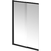 Шторка на ванну Kerama Marazzi Vetro 100 VE.100.BSD.BLK.M профиль Черный матовый стекло прозрачное