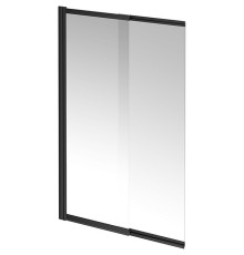 Шторка на ванну Kerama Marazzi Vetro 100 профиль Черный матовый стекло прозрачное