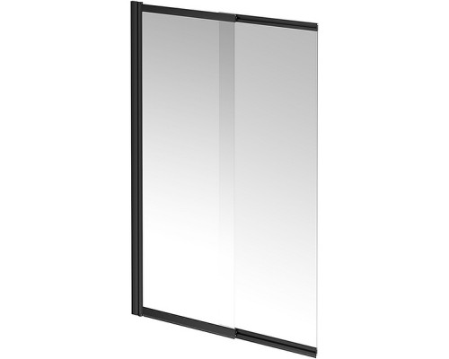Шторка на ванну Kerama Marazzi Vetro 100 VE.100.BSD.BLK.M профиль Черный матовый стекло прозрачное