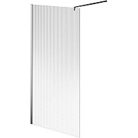 Душевая перегородка Kerama Marazzi Cristallo 100 CT.100.WI.CR профиль Хром стекло рифленое