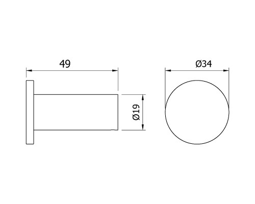 Крючок Nofer Verona 16873.S Сатин