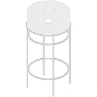 Консоль под раковину Artceram Vogue 44 ACA058 05 Белая матовая