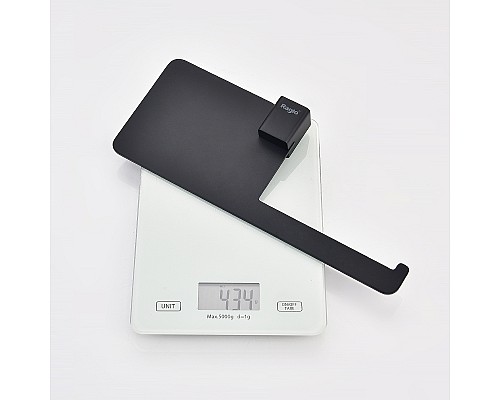 Держатель туалетной бумаги Raglo R301.03.06 с полкой Черный матовый