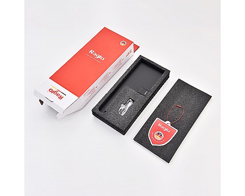 Держатель туалетной бумаги Raglo R301.03.06 с полкой Черный матовый