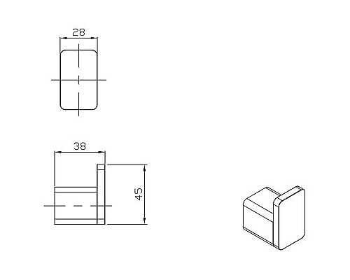 Крючок Raglo R301.05.06 Черный матовый