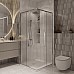 Душевой уголок Niagara Nova 100х100 NG-3624-34 профиль Хром стекло шиншилла