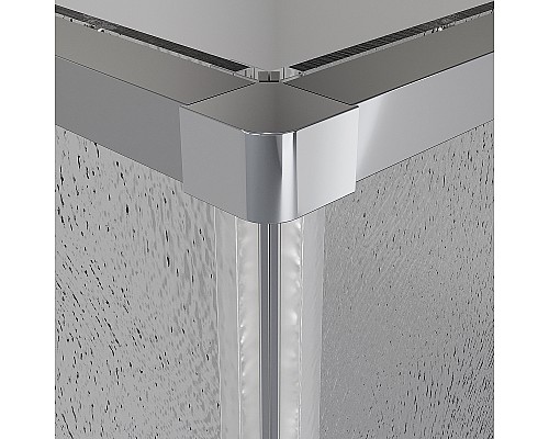 Душевой уголок Niagara Nova 100х100 NG-3624-34 профиль Хром стекло шиншилла