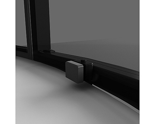 Душевой уголок Niagara Nova 80х80 NG-2825-34BLACK профиль Черный матовый стекло тонированное