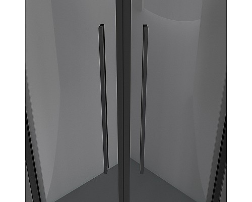 Душевой уголок Niagara Nova 80х80 NG-2825-34BLACK профиль Черный матовый стекло тонированное