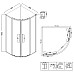 Душевой уголок Niagara Nova 80х80 NG-2825-34BLACK профиль Черный матовый стекло тонированное
