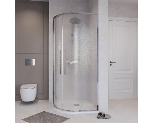 Душевой уголок Niagara Nova 100х100 NG-3627-34 профиль Хром стекло шиншилла