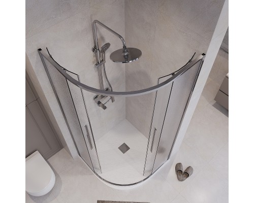 Душевой уголок Niagara Nova 100х100 NG-3627-34 профиль Хром стекло шиншилла