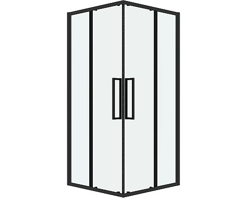 Душевой уголок Grossman Cosmo 80х80 300.K33.02.8080.21.00 профиль Черный матовый стекло прозрачное