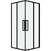 Душевой уголок Grossman Cosmo 80х80 300.K33.02.8080.21.00 профиль Черный матовый стекло прозрачное