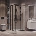 Душевой уголок Grossman Cosmo 80х80 300.K33.02.8080.21.00 профиль Черный матовый стекло прозрачное