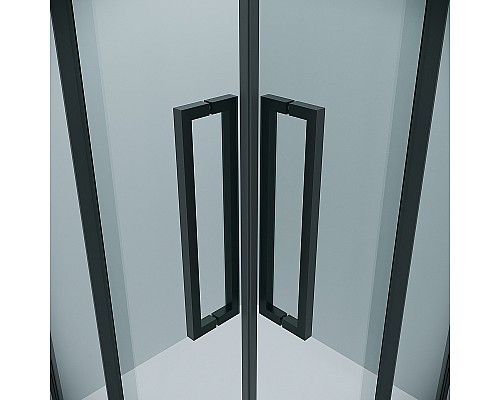 Душевой уголок Grossman Cosmo 80х80 300.K33.02.8080.21.00 профиль Черный матовый стекло прозрачное